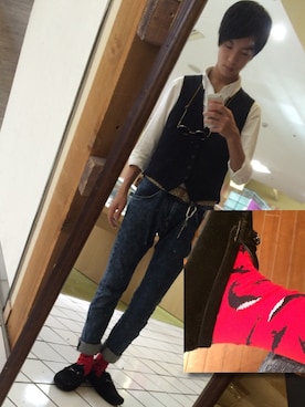 「スエードシューズ」｜ゆーすけさん（メンズ・170cm）の秋コーディネート
