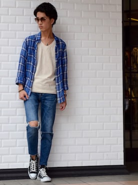 「RODEN（ローデン）のアイテム」を使った、ゆーすけさん（メンズ・174cm）の春コーディネート