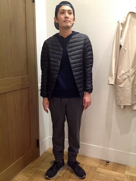 「SHIPS Days（シップスデイズ）のアイテム（ジャケット/アウター）」を使った、大山さん（メンズ・170cm）の秋コーディネート