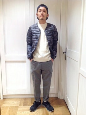「SHIPS Days（シップスデイズ）のアイテム（ジャケット/アウター）」を使った、大山さん（メンズ・170cm）の秋コーディネート