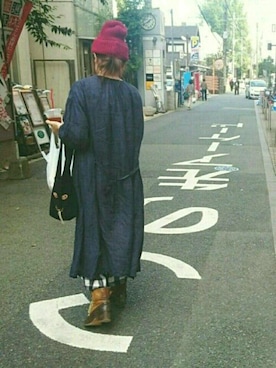「ミナペルホネン」｜「アイテム（その他）」を使った、chieさん（レディース・157cm）の秋コーディネート