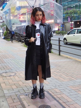 「g.v.g.v.」｜「アイテム（その他アウター）」を使った、rinoさん（レディース・160cm）の春コーディネート