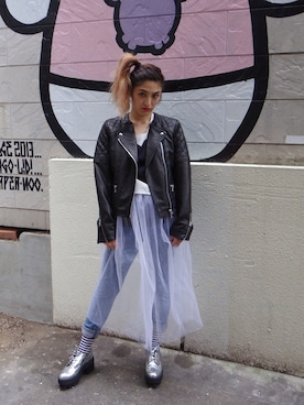 「Jeffrey Campbell（ジェフリーキャンベル）のアイテム（その他シューズ）」を使った、rinoさん（レディース・160cm）の秋コーディネート