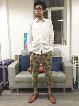 「ESPRIT（エスプリ）のアイテム（トップス）」を使った、Zen@ajoyさん（メンズ・174cm）の秋コーディネート
