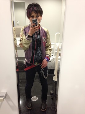 「アイテム（その他アウター）」を使った、晃大さん（メンズ・183cm・20代）の春コーディネート