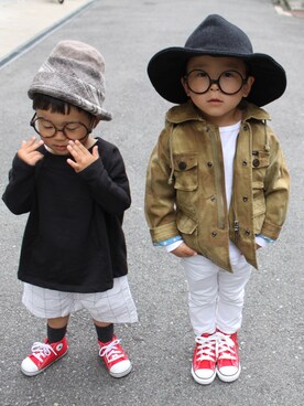 「アイテム（帽子）」を使った、31_yoさん（キッズ・100cm）の春コーディネート