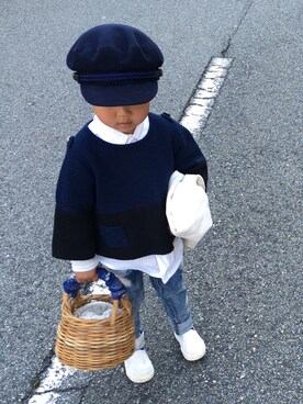 「アイテム（キャップ）」を使った、31_yoさん（キッズ・100cm）の春コーディネート