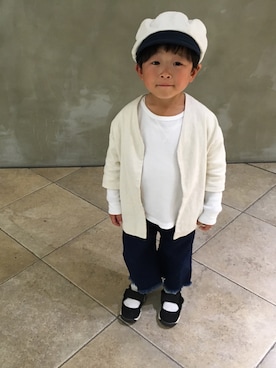 「アイテム（キャップ）」を使った、31_yoさん（キッズ・100cm）の春コーディネート