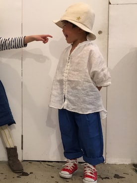 「アイテム（帽子）」を使った、31_yoさん（キッズ・100cm）の春コーディネート