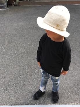 「アイテム（サンダル）」を使った、31_yoさん（キッズ・100cm）の春コーディネート