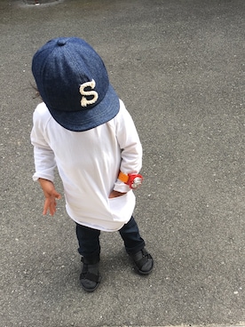 「アイテム（帽子）」を使った、31_yoさん（キッズ・100cm）の春コーディネート