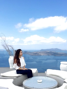 Tiffany Lamさん（レディース・154cm）の春コーディネート