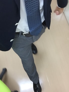 「アイテム（フォーマルスーツ/小物）」を使った、RTさん（メンズ・177cm）の秋コーディネート