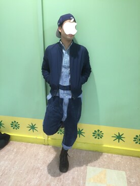 「TOPMAN（トップマン）のアイテム（ブルゾン）」を使った、ゆーやさん（メンズ・175cm）の冬コーディネート