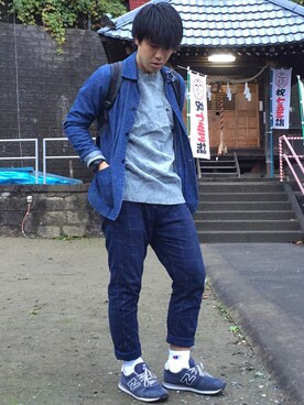 「Modern Amusement（モダンアミューズメント）のアイテム」を使った、ゆーやさん（メンズ・174cm）の秋コーディネート