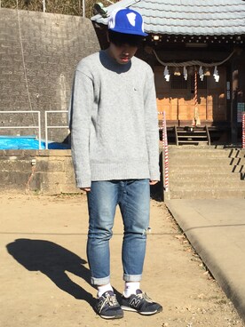 「Modern Amusement（モダンアミューズメント）のアイテム」を使った、ゆーやさん（メンズ・174cm）の冬コーディネート