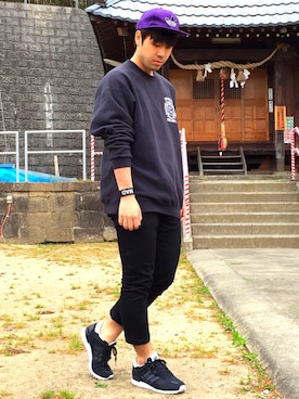 「ＢＢキャップ」｜「アイテム（アクセサリー）」を使った、ゆーやさん（メンズ・174cm）の春コーディネート