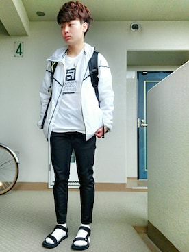 「S/DOUBLE （エスダブル）のアイテム」を使った、ryotaさん（メンズ・165cm）の春コーディネート