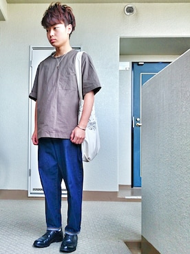 「アイテム（バングル/リストバンド）」を使った、ryotaさん（メンズ・165cm・10代）の夏コーディネート