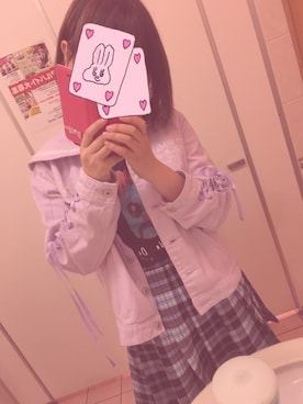 「原宿」｜「アイテム（スタジャン）」を使った、ぺろさん（レディース・156cm）の春コーディネート