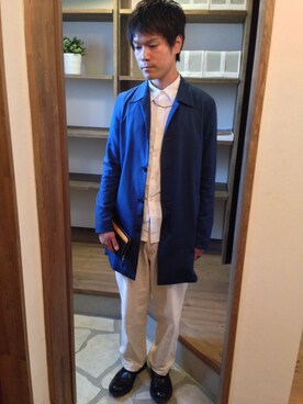 「STUDIOUS（ステュディオス）のアイテム（その他アウター）」を使った、masaさん（メンズ・172cm）の春コーディネート