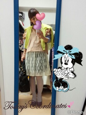 「miu miu（ミュウミュウ）のアイテム（ハンドバッグ、ブラック系）」を使った、まっこさん（レディース・149cm）の夏コーディネート