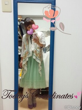 「COACH（コーチ）のアイテム（ショルダーバッグ、ゴールド系）」を使った、まっこさん（レディース・149cm）の夏コーディネート