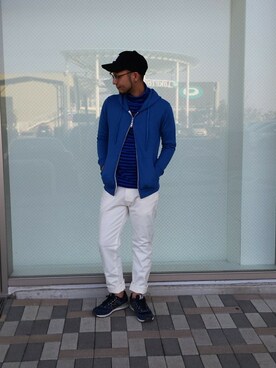 「McGREGOR CLASSIC（マックレガークラシック）のアイテム（トップス）」を使った、眼鏡坊主さん（メンズ・174cm）の冬コーディネート