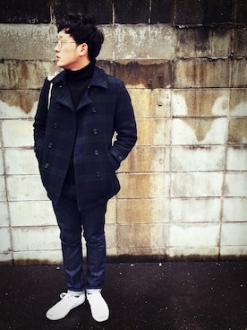 「CONVERSE（コンバース）のCONVERSE コンバース ジャック パーセル / JACK PURCEL（スニーカー）」を使った、やすみさん（メンズ・172cm）の冬コーディネート