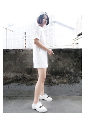 「VII&CO（VII&CO）のアイテム（その他シューズ）」を使った、Jessie.Cさん（レディース・166cm）の夏コーディネート