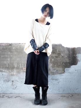 「lady」｜「アイテム（ブーツ）」を使った、Jessie.Cさん（レディース・166cm）の秋コーディネート