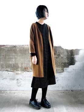 「lady」｜「アイテム（ジャケット/アウター）」を使った、Jessie.Cさん（レディース・166cm）の冬コーディネート