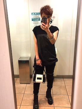 「M.Y.O.B（エム.ワイ.オー.ビー）のアイテム（バッグ）」を使った、みるかさん（レディース・163cm）の秋コーディネート