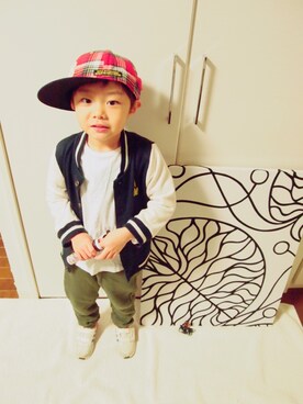 「LAGOM（LAGOM）のアイテム（ジャケット/アウター）」を使った、Lilick0408さん（キッズ・110cm）の冬コーディネート