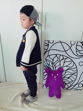 「LAGOM（LAGOM）のアイテム（ジャケット/アウター）」を使った、Lilick0408さん（キッズ・110cm）の春コーディネート