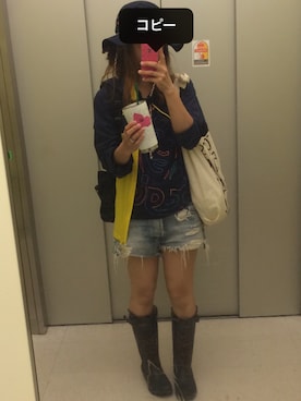 「Amaort（アマート）のアイテム」を使った、ママくろさん（レディース・158cm）の春コーディネート