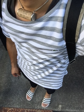 Naoki Kawashitaさん（メンズ・182cm）の夏コーディネート