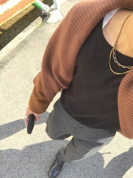 「RYU（リュー）のアイテム（トップス）」を使った、Naoki Kawashitaさん（メンズ・182cm）の秋コーディネート