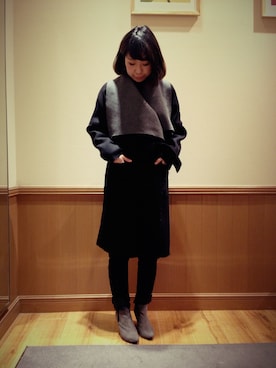 「BLISS POINT Womens（ブリスポイント ウイメンズ）のアイテム（ジャケット/アウター）」を使った、723さん（レディース・160cm）の冬コーディネート