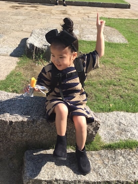 「公園デート」｜「アイテム（ジャケット/アウター）」を使った、Anriさん（レディース・168cm）の秋コーディネート