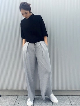 Yuka Sakakibaraさん（レディース・173cm）の秋コーディネート