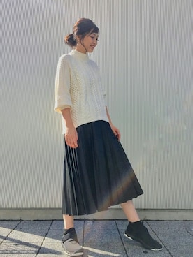 Yuka Sakakibaraさん（レディース・173cm）の秋コーディネート