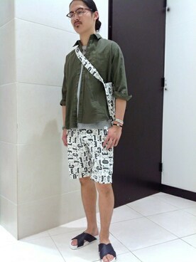 「SHIPS」｜高村さん（メンズ・174cm）の夏コーディネート