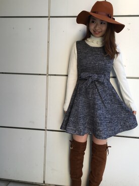 まりかさん（レディース・155cm）の冬コーディネート