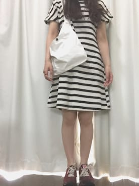 「Jocomomola（ホコモモラ）のアイテム（ワンピース/ドレス）」を使った、masakoさん（レディース・153cm）の夏コーディネート