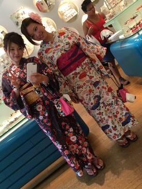 「ラブ＆ピース2016」｜「アイテム（浴衣）」を使った、mytsakiさん（レディース・153cm）の秋コーディネート