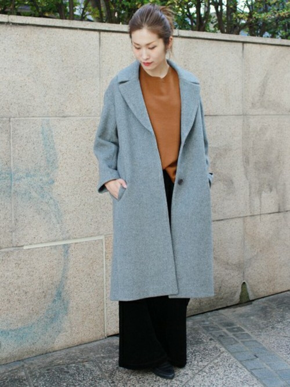 VICTORIAN LAMBS WOOL シャルム オーバーサイズコート_#を使った人気 