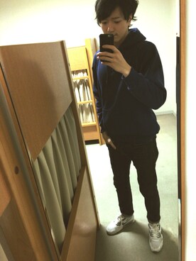 「スキニージーンズ」｜がんちゃんさん（メンズ・183cm・10代）の冬コーディネート