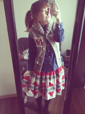 ちびえみこさん（レディース・150cm）の冬コーディネート