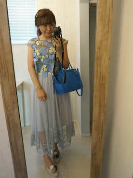 「LILY BROWN（リリーブラウン）のアイテム（その他シューズ）」を使った、Hidemi さん（レディース・153cm）の秋コーディネート